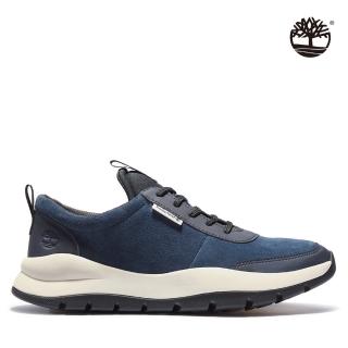 【Timberland】男款深藍色絨面革休閒鞋(A24RXL42)