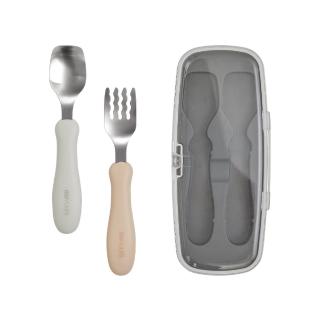 9286545 OL 【MOYUUM】韓國 兒童304不鏽鋼湯叉餐具組/叉匙餐具組(湯匙/叉子/學習餐具/兒童餐具)