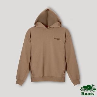【Roots】Roots 女裝- 無界限系列 大地色系連帽上衣(奶茶色)