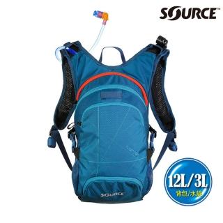 【SOURCE】戶外健行水袋背包 Fuse 12L - 背包12L/水袋3L(登山 單車 自行車 跑步 補水 抗菌)