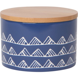 【NOW】竹蓋陶製密封罐(藍山丘375ml)