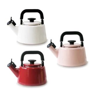 【FUJIHORO 富士琺瑯】Cotton系列-2.1L笛音琺瑯燒水壺(笛音壺 燒水壺 琺瑯壺)