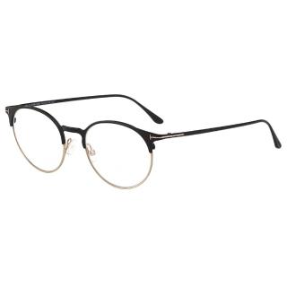 【TOM FORD】抗藍光 光學眼鏡(黑配金)