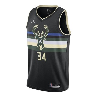 【NBA】籃球背心 NIKE SWGMN球衣 公鹿隊 Giannis Antetokounmpo 男款 黑(CV9484010)
