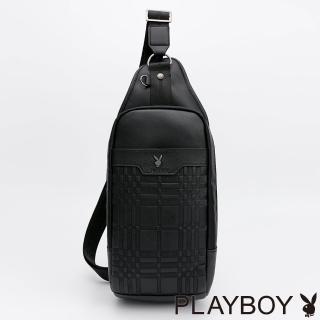 【PLAYBOY】單肩背包 Noble系列(黑色)