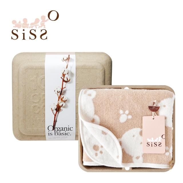 【SISSO有機棉】日本有機棉披風棉毛毯兩用禮盒-熊