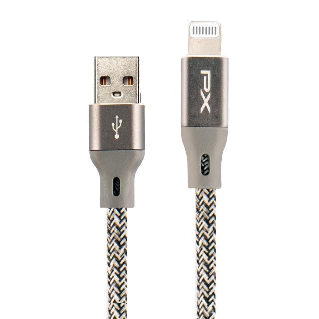 【PX 大通】贈束帶2年保固編織網MFi認證USB快充線iPhone蘋果手機線傳輸線lightning充電線apple(UAL-1P 1G)