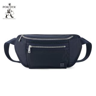 【PORTER INTERNATIONAL】BLK休閒兩用腰包(深藍)