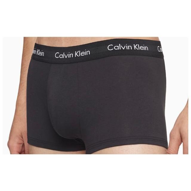 【Calvin Klein 凱文克萊】COTTON 短版四角男內褲 透氣棉質 黑色 3件一組(ck 黑色 nb2921901)