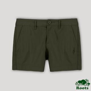 【Roots】Roots女裝- 平織系列短褲(綠色)