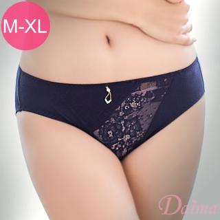 【Daima 黛瑪】透氣親膚三角蕾絲內褲M-XL/女內褲(藍色)