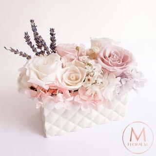【MY DEAR STRAWBERRIES】四季花園永生花盆(花禮/花盆/永生花/擴香花/居家/擺設/送禮)