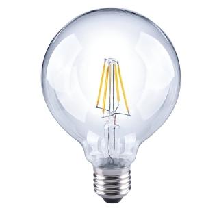 買四送一 LED圓球型燈泡G95 6.5W E27 黃光 5入(G95C WW6.5W E27 F30)