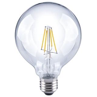 買四送一 高效能 LED圓球型燈泡G95 6.5W E27 黃光 10入(G95C_WW6.5W E27 F30)