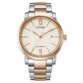 【CITIZEN 星辰】Mechanical藍寶石機械錶-羅馬時刻鋼帶錶42mm(NJ0136-81A)