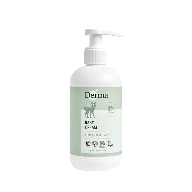 【Derma 丹麥德瑪】寶寶有機滋潤護膚霜家庭號250ml(北歐白天鵝 歐盟有機認證 不做動物實驗)