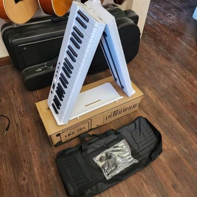 【Bora】BX-20無線藍牙法國DREAM音源力度鍵盤88鍵折疊式電鋼琴(數位電鋼 重力 重錘 折疊電鋼 無線藍牙連接)