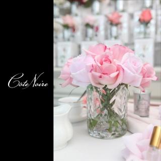 【Cote Noire 蔻特蘭】誘惑玫瑰香氛花-透明瓶(15ml精油x2)