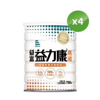 【益富】益力康高纖Plus營養均衡配方 750g*4罐(乳清蛋白+高纖)