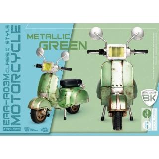 【Beast Kingdom 野獸國】EAA-A03 復古摩托車系列 台灣限定版 金屬綠