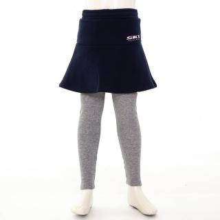 【SKECHERS】女童緊身褲外搭短裙(L421G015-002Z)
