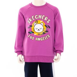 【SKECHERS】女童長袖衛衣(L421G043-01LS)