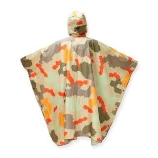 【POLER STUFF】日韓限定 POLER RAIN COAT 可收納式防水斗篷 雨衣(芥末迷彩)