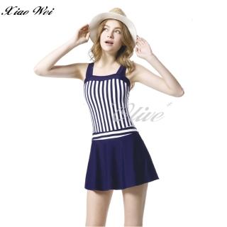 【梅林品牌】時尚流行連身裙泳裝(NO.M7454)