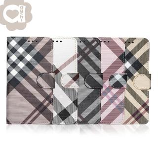 【Aguchi】Apple iPhone 7/8/SE 2020 共用4.7吋 英倫格紋氣質手機皮套(5色可選)