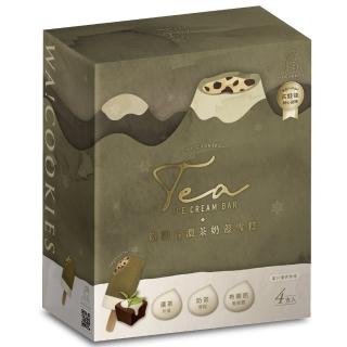 【阿奇儂】WA！COOKIES鐵觀音濃茶奶蓋雪糕4支裝(美食YOUTUBER最夯作品)