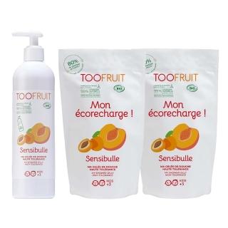 【TOOFRUIT】果漾兒童果漾保濕蜜桃沐浴露補充組(沐浴露+補充包X2)