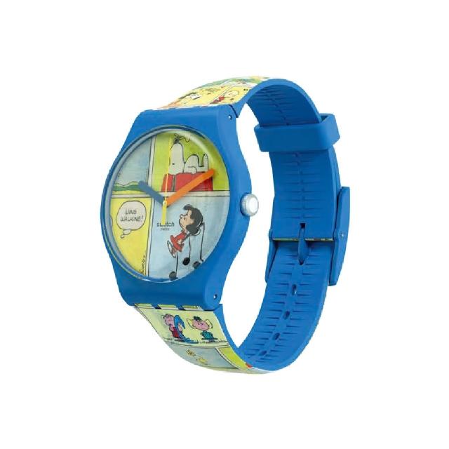 【SWATCH】SMAK! 經典手錶/史努比Snoopy聯名錶/男錶/女錶/瑞士製造 SO29Z108(41mm)