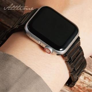 【ALL TIME 完全計時】Apple Watch S7/6/SE/5/4 42/44/45mm 航太科技H型輕薄陶瓷帶