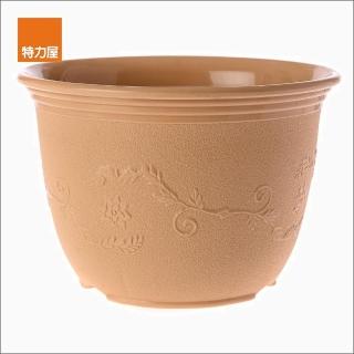 【特力屋】富貴花盆 7吋 土黃色