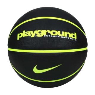 【NIKE 耐吉】EVERYDAY PLAYGROUND 8P 7號籃球-訓練 室外 黑螢光綠(N100449808507)