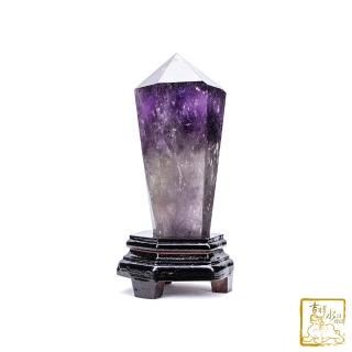 【吉祥水晶】巴西紫骨幹水晶柱 18.6cm(開智慧)