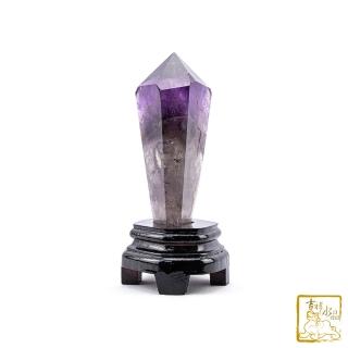【吉祥水晶】巴西紫骨幹水晶柱 16.5cm(開智慧)