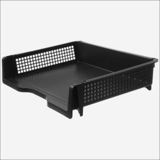 【特力屋】日本 Inomata 橫式A4文件收納盒 黑色 型號4315