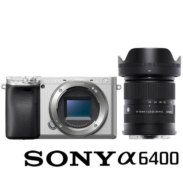 SONY 索尼】ILCE-6400 A6400 附SIGMA 18-50mm F2.8 DC DN 旅遊鏡(公司