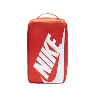 【NIKE 耐吉】Nike Shoe Box Bag 鞋袋 健身包 手拿 手提 收納袋 透氣 大LOGO 橘白(BA6149-810)