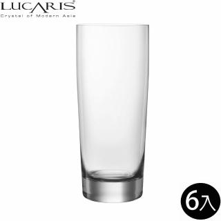 【LUCARIS】無鉛水晶特調直身杯 調酒杯 590ml 旋耀系列 6入組(調酒杯)