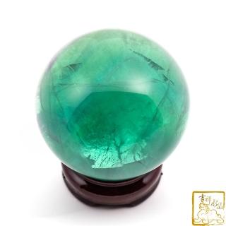 【吉祥水晶】綠螢石球 7.7cm(改善運勢)