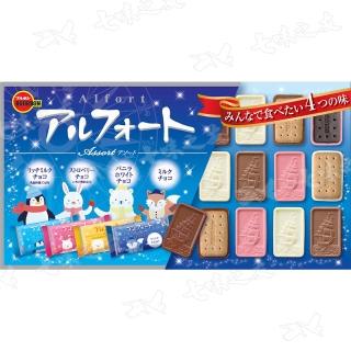 【Bourbon 北日本】即期品帆船巧克力風味餅乾家庭號 323.2g(四種口味)