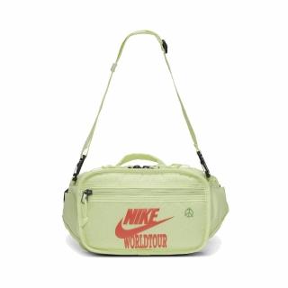 【NIKE 耐吉】斜背包 NSW Shoulder Bag 男女款 NSW 運動休閒 外出 大容量 穿搭 綠 橘(DH3079-383)