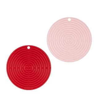【Le Creuset】耐熱矽膠隔熱墊(2色選1)