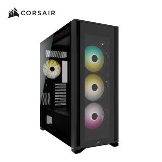 【CORSAIR 海盜船】iCUE 7000X RGB 鋼化玻璃全塔式ATX電競機殼(黑)