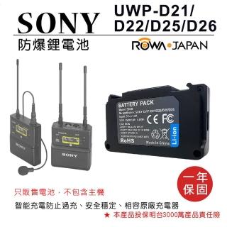 【ROWA 樂華】FOR SONY 無線麥克風 專用 電池 UWP-D21 D22 D25 D26(相容原廠)