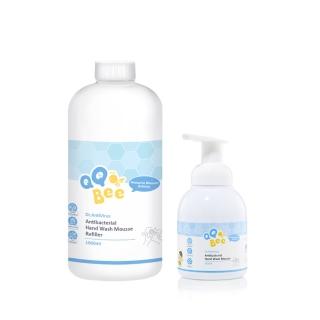 【QQBee博士淨直播限定】五大離子抗病毒洗手慕斯250ml+1000ml(超值二入組)