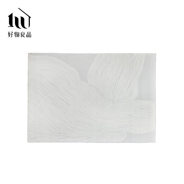 【好物良品】140x200cm_簡約輕奢長形高密度水晶法蘭絨短絨毛可機洗防滑地毯地墊(客廳臥室沙發茶几墊)