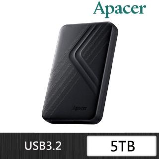 【Apacer 宇瞻】AC236 5TB 2.5吋 行動硬碟(黑)